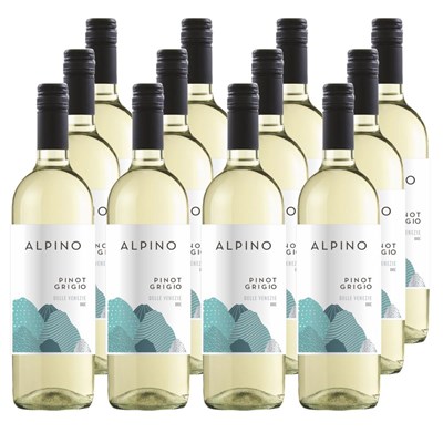 Case of 12 Alpino Pinot Grigio 75cl White Wine Wine